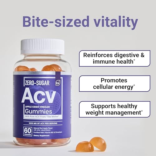 Essential Elements Zero-Sugar ACV Apple Cider Vinegar Gummies from “The Mother” Essential Elements uk supplements