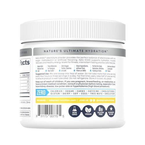Hi-Lyte Keto K1000 Electrolyte Powder | Lemonade | Hydration Supplement Drink Mix Hi-Lyte uk supplements