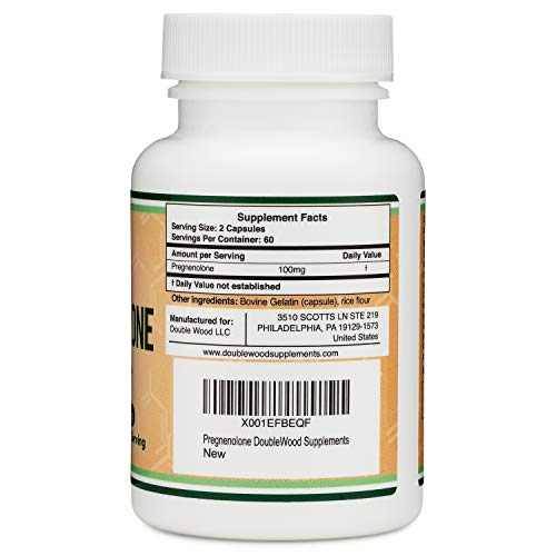 Pregnenolone 100mg per Serving (Converted to Progesterone to Boost Progesterone Double Wood Supplements uk supplements