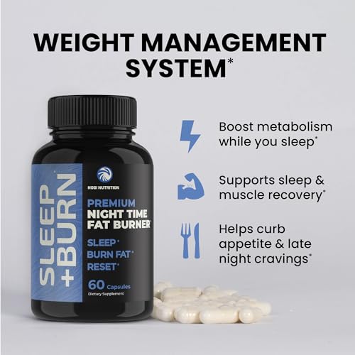 Night Time Fat Burner to Shred Fat While You Sleep | Hunger Suppressant, Carb Blocker Nobi Nutrition uk supplements