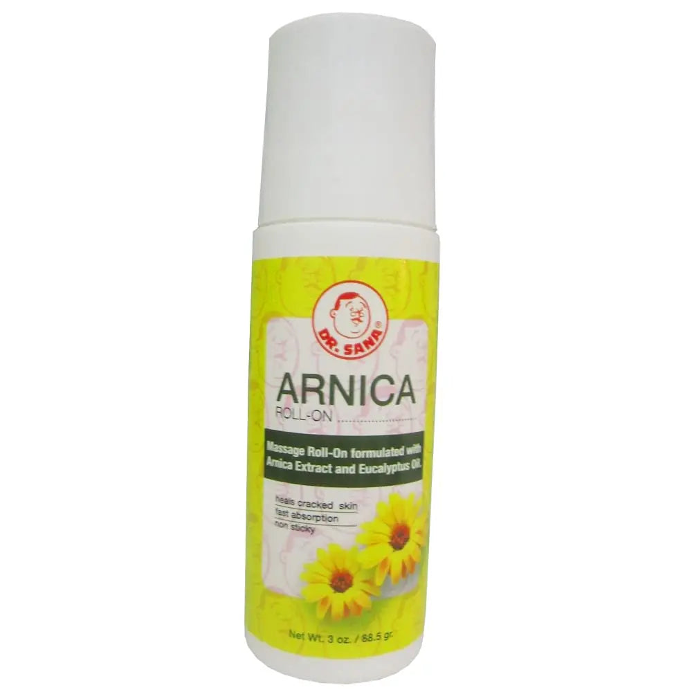 Dr Sana Arnica Roll-On. Topical Analgesic and Moisturizer. Soothes Dry and Cracked Skin. 3 oz. Pack of 6 Dr. Sana uk supplements