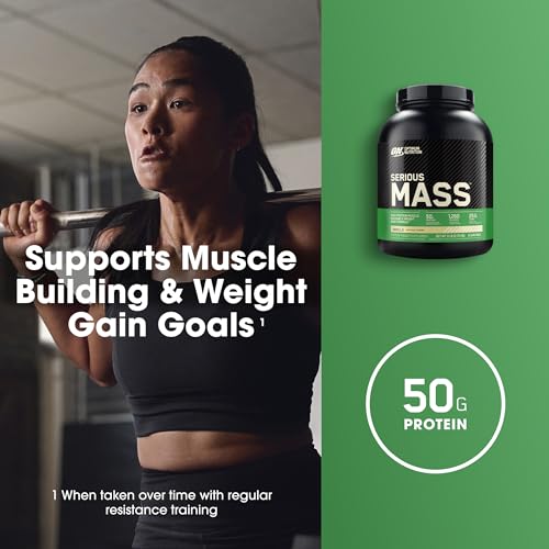 Optimum Nutrition Serious Mass, Weight Gainer Protein Powder, with Added Immune Supp Optimum Nutrition uk supplements