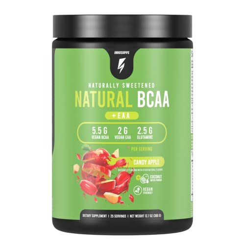 InnoSupps Natural Vegan BCAAs + EAA (Candy Apple) Enhanced Workouts, Muscle InnoSupps uk supplements