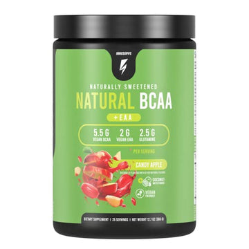 InnoSupps Natural Vegan BCAAs + EAA (Candy Apple) Enhanced Workouts, Muscle InnoSupps uk supplements