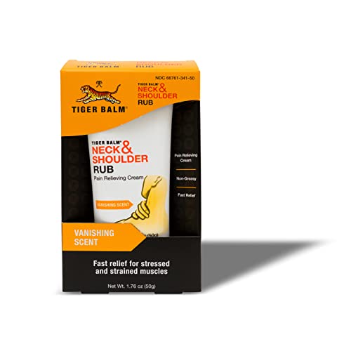 Tiger Balm Neck & Shoulder Rub Vanishing Scent 1.76 oz (Pack of 2) Tiger Balm uk supplements