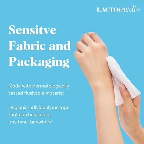 LACTOMEDI Feminine Wipes | Unscented Feminine Wipes | Individually Wrapped | pH-Balanced Feminine LACTOMEDI uk supplements