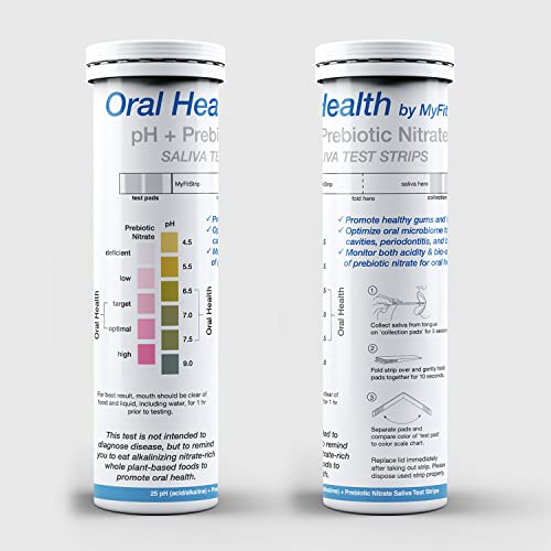 pH and Prebiotic Nitric Oxide Test Strip by MyFitStrip - Track and Monitor Saliva Alkalinity MyFitStrip uk supplements