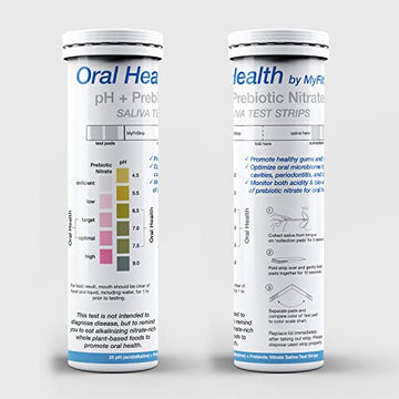 pH and Prebiotic Nitric Oxide Test Strip by MyFitStrip - Track and Monitor Saliva Alkalinity MyFitStrip uk supplements