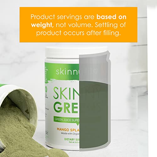SkinnyFit Mango Splash Skinny Greens, Green Juice Superfood Powder, Natural Energy SkinnyFit uk supplements