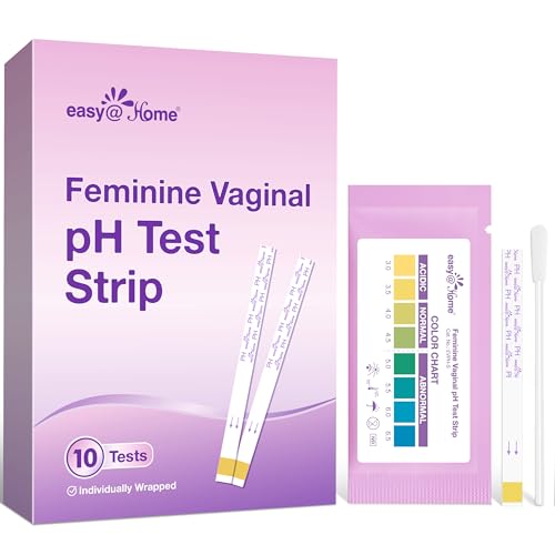 Easy@Home Vaginal pH Test -10 Strips | BV Test Kit at Home for Women | Yeast Infection Test + pH Balance Easy@Home uk supplements