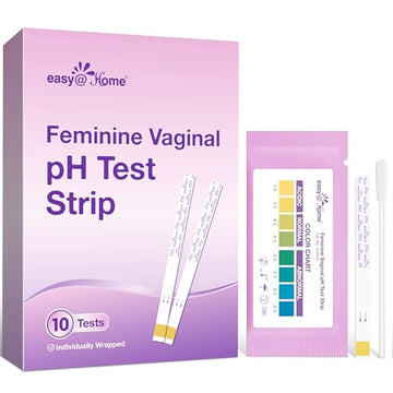 Easy@Home Vaginal pH Test -10 Strips | BV Test Kit at Home for Women | Yeast Infection Test + pH Balance Easy@Home uk supplements
