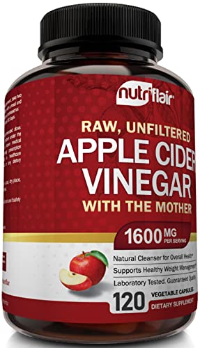 Apple Cider Vinegar Capsules with The Mother - 120 Vegan ACV Pills NutriFlair uk supplements