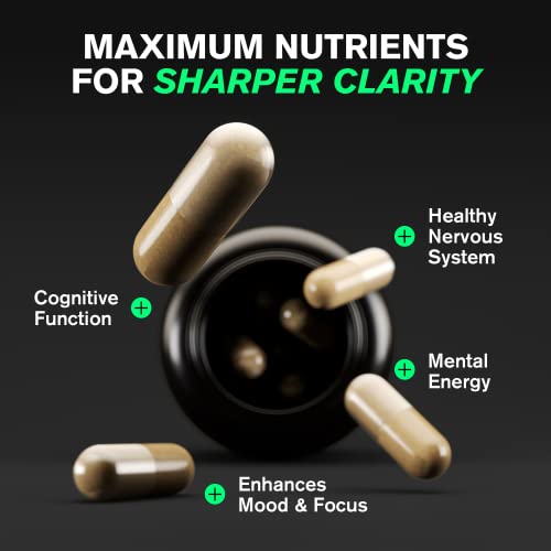 Organic Lions Mane Supplement Capsules 2400 mg - Powerful Nootropic - Helps Maintain VitaRaw uk supplements