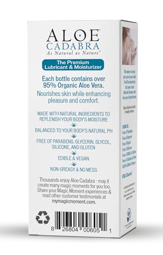 Aloe Cadabra Natural Water Based Personal Lube, Organic Lubricant for Her, Him & Couples, Unscented Aloe Cadabra uk supplements