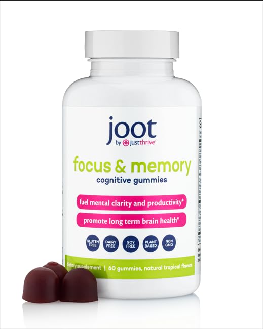 Just Thrive Focus & Memory Gummies – Nootropic Brain Supplement for Clarity, Concentration, Memory Support, & Energy – Citicoline, Lion’s Mane, Vitamin B12 & D3 Just Thrive uk supplements