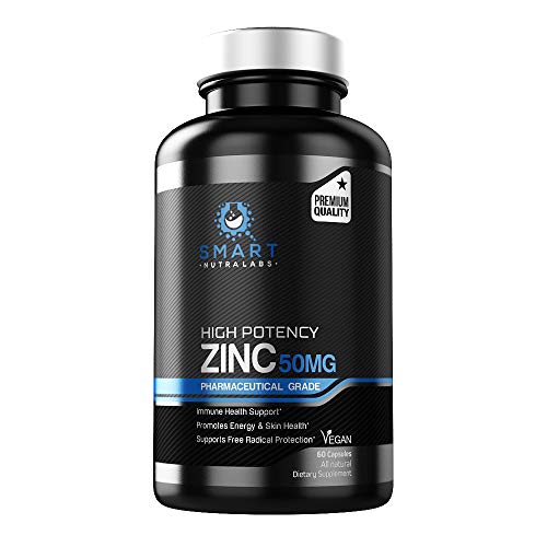 High Potency Zinc Picolinate 50MG- Vegan Zinc Supplement, Supports SMART NUTRA LABS uk supplements