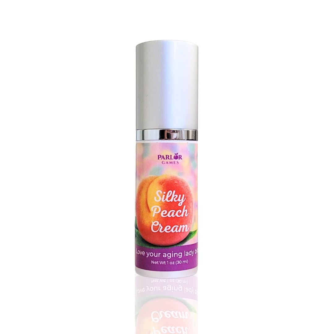 Silky Peach Cream by Parlor Games – Bioidentical Estriol Cream for Women – Menopause Relief for Vaginal Dryness & Vulva Itch – 30ml Bottle (2 Month Supply) Parlor Games uk supplements