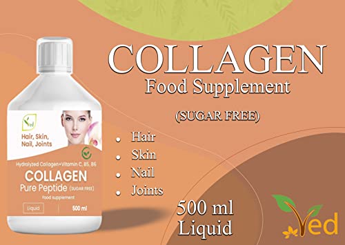 Liquid Collagen Peptides Supplement, Faster Absorption Dietary Hydrolyzed Drink Ved uk supplements