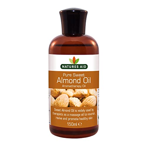 Natures Aid Almond Oil, Pure, Sweet Almond Oil, Massage Oil, Suited to Dry, Sensitive Skin natures aid uk supplements