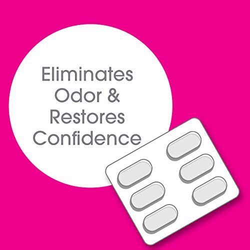 vH essentials Vaginal Odor Treatment - pH Balanced Vaginal Suppositories - 6 Tablets With Applicator, White vH essentials uk supplements