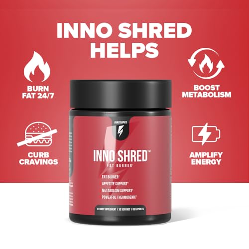 Inno Shred - Day Time Fat Burner | 100mg Capsimax, Grains of Paradise, Organic Caffeine InnoSupps uk supplements
