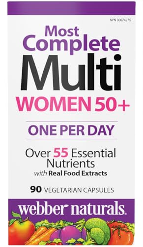 Webber Naturals Women's 50+ Most Complete Multi, 90 Vegetarian Capsules Webber Naturals uk supplements