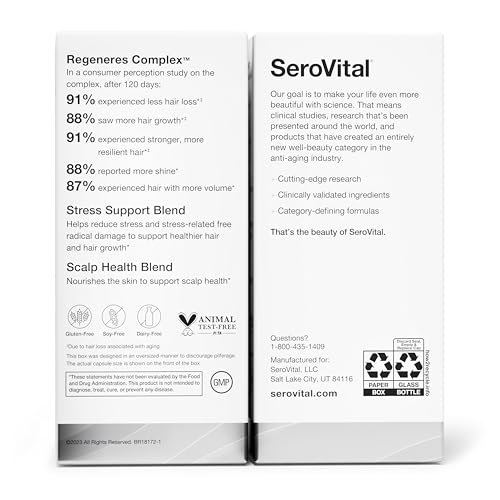 SeroVital Hair Regeneres Advanced Healthy Hair Growth Bundle Serovital uk supplements