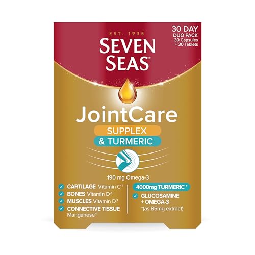 Seven Seas JointCare Supplex & Turmeric, With Glucosamine, Omega-3, Vitamins C and D Seven Seas uk supplements