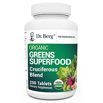 Dr. Berg's Greens Superfood Cruciferous Vegetable Tablets - Vegetable Supplements Dr. Berg Nutritionals uk supplements