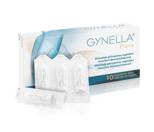 Pharma Brand GYNELLA Flora Vaginal Suppositories 10 Pieces - restores Damaged Vaginal microflora Due to Infection Pharma Brand uk supplements