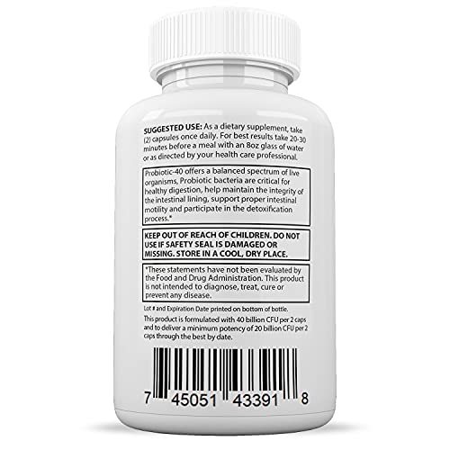 Justified Laboratories (2 Pack) Clear Nails Plus Max Pills 40 Billion CFU Probiotic Supports Justified Laboratories uk supplements
