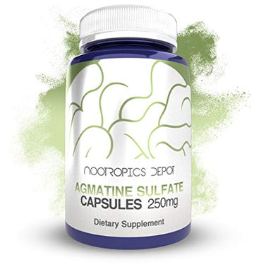 Nootropics Depot Agmatine Sulfate Capsules | 250mg | 240 Count | Energy Supplement Nootropics Depot uk supplements