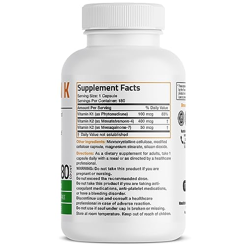 Vitamin K Triple Play (Vitamin K2 MK7 / Vitamin K2 MK4 / Vitamin K1) Full Spectrum Bronson uk supplements
