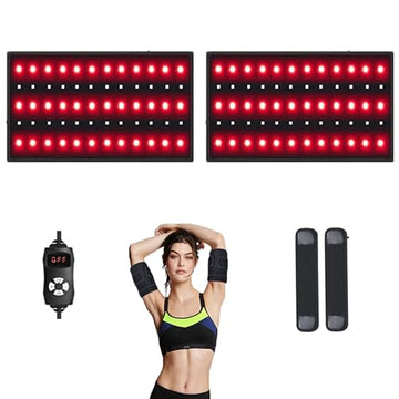 NEXTWOOD 660nm and 850nm Infrared Red Light Arm Therapy Wrap Belt with Timer & Brightness Setting Red NEXTWOOD uk supplements