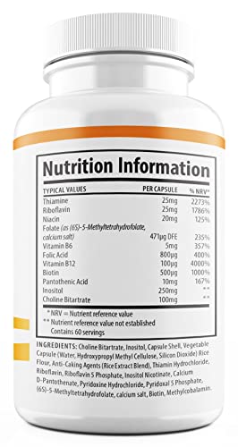 1 Body Vitamin B Complex – 5-MTHF Folate with B1, B2, B5, B6 1 Body uk supplements