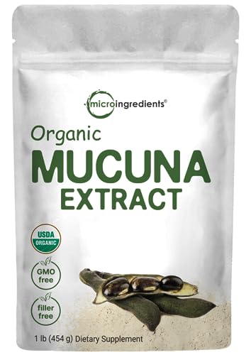 Micro Ingredients Organic Mucuna Pruriens Extract Powder,1 Pound (908 Servings) Micro Ingredients uk supplements
