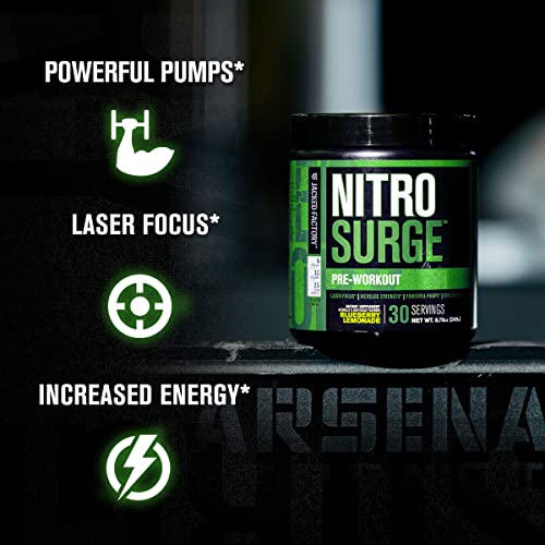 Jacked Factory Nitrosurge Pre-Workout in Sour Peach Rings & Creatine Monohydrate Jacked Factory uk supplements