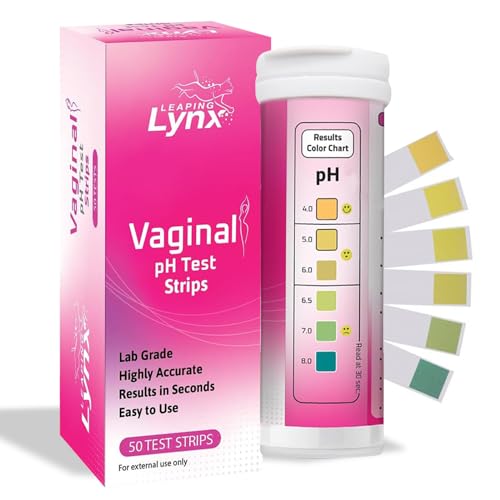 5-Minute Vaginal pH Test Kit for Women - 50 Premium-Quality Vaginal Heath pH Test Strips Included Leaping Lynx uk supplements