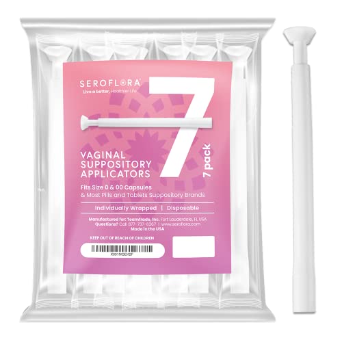 SEROVERA Seroflora Boric Acid Suppositories Applicators for Women, Individually Wrapped Pack of 7 SEROVERA uk supplements