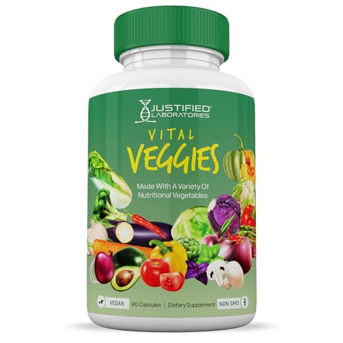 (4 Pack) Vital Fruits and Veggies Supplement Whole Food Red & Green Superfoods Justified Laboratories uk supplements