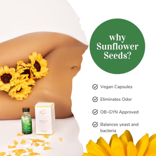Sunflower Seeds - Vegan Vaginal Suppositories The Bare Sunflower uk supplements