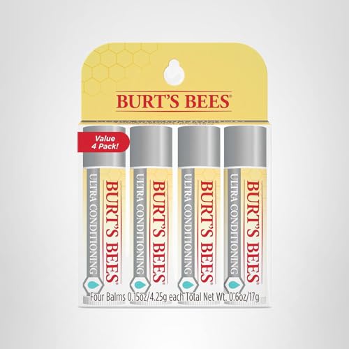Burt's Bees Easter Basket Stuffers, Balm Bouquet Lip Balm Set, Original Beeswax, Vanilla Bean, Cucumber Mint, Coconut & Pear Pack, Natural Origin Lip Treatment, 4 Tubes, 0.15 oz. Burt's Bees uk supplements