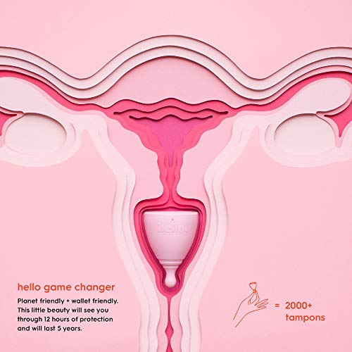 The Hello Cup Extra Small Menstrual Cup, BPA Free, Reusable, Hypoallergenic, Recyclable THE HELLO CUP uk supplements