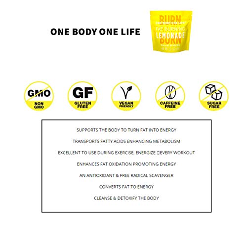 Fat Burning Lemonade Stimulant Free Weight Loss and Energy Drink Mix for Women & Men One Body One Life uk supplements