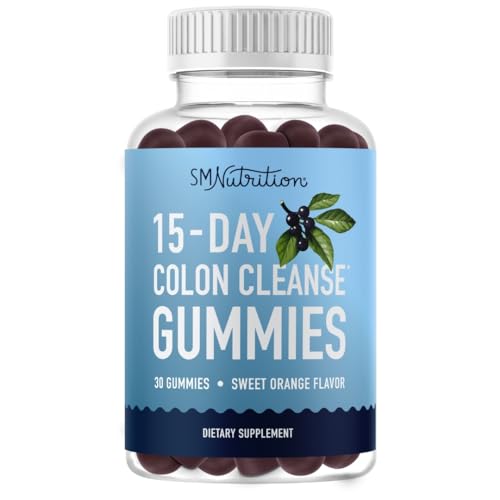 15 Day Colon Cleanse & Detox Gummies | Occasional Constipation & Bloating Relief SMNutrition uk supplements