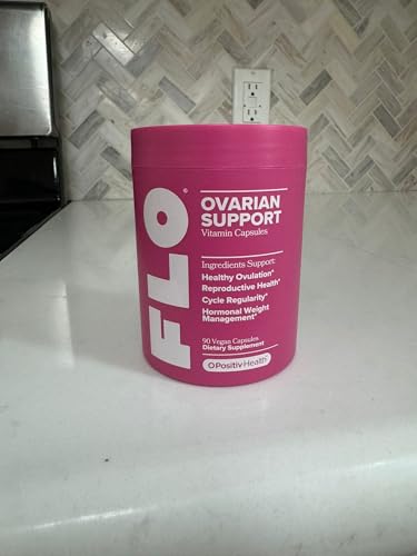 O Positiv FLO Ovarian Health Support - Hormone Balance for Women, Supplement with DIM, Myo & D-Chiro Inositol, Folic Acid - Supports Healthy Ovulation, Cycle Regularity - 30 Servings O Positiv uk supplements