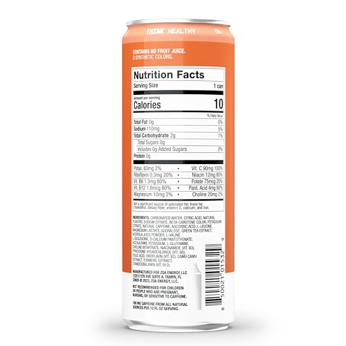 ZOA Energy Drink & ZOA+ Pre-Workout Bundle, Orange Grapefruit and Wild Orange, 12 Fl Oz ZOA uk supplements