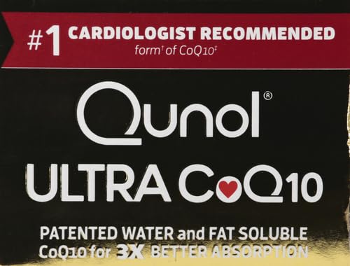 Qunol CoQ10 100mg Softgels, Ultra CoQ10 100mg, 3x Better Absorption, Antioxidant Qunol uk supplements