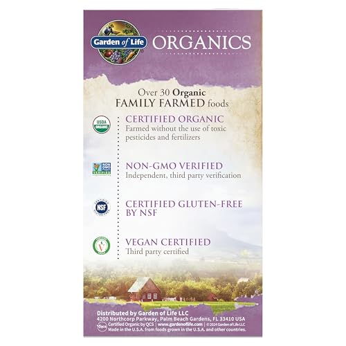 Garden of Life Organics Multivitamin for Women - Women's Once Daily Multi - Whole Food Multi with Iron, Biotin, Vegan Organic Womens Multivitamin for Health Garden of Life uk supplements