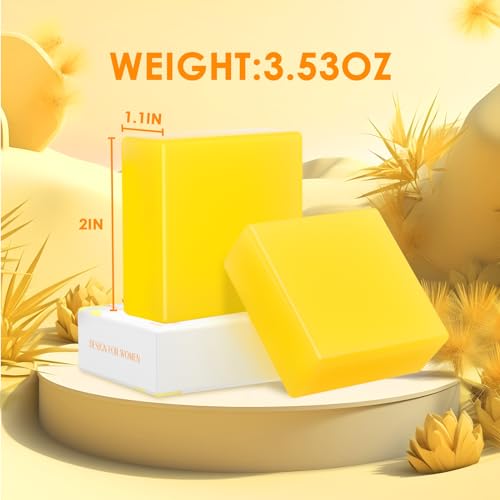 2 PCS Yoni Soap Bars Feminine Wash, 100% Natural Organic Yoni Bar Soap for Women Ph Balance Yoni BASSI uk supplements